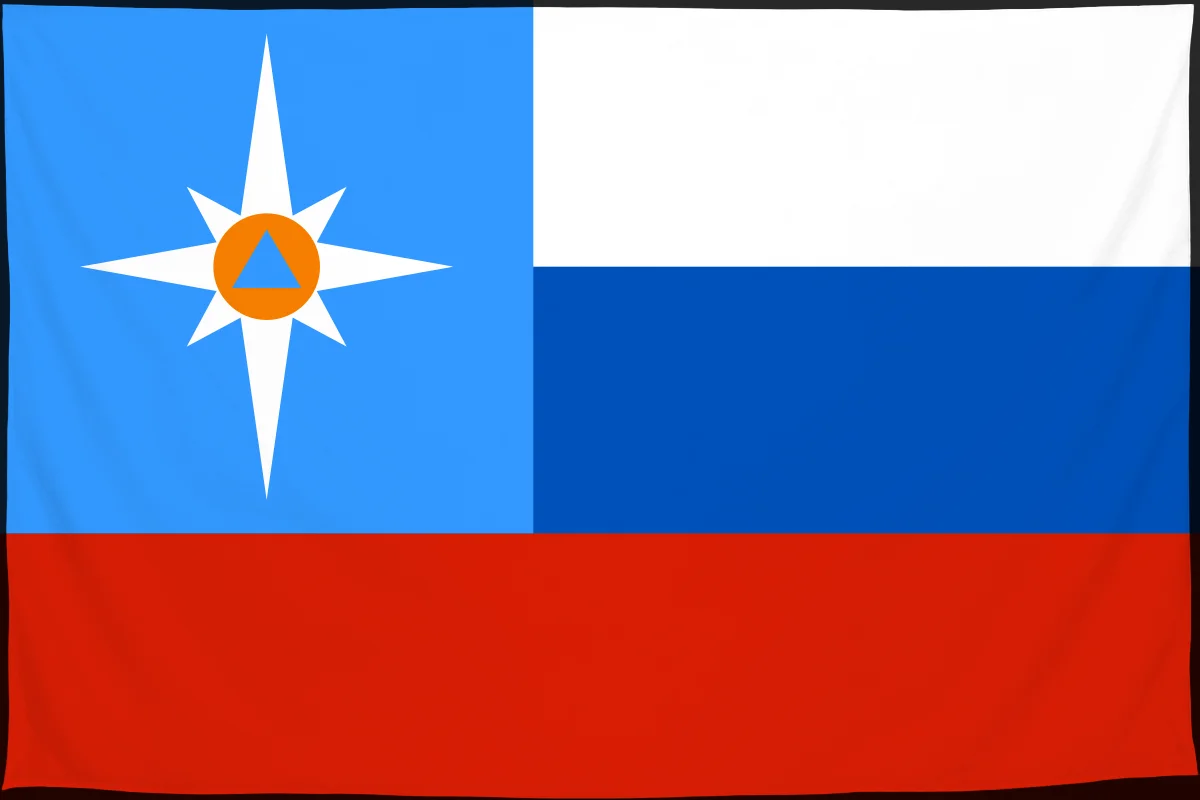 Флаг: Министерство чрезвычайных ситуаций России